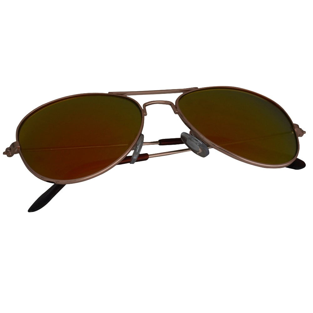 vintage aviator black metal yellow lens sunglasses 62mm aviator shooting glasses 