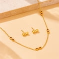 thumbnail image 3 of NICKSUN Infinite Earring Necklace Bracelet Set - 18K Gold Plated Dainty Infinite Jewelry Set Birthday Valentines Mother Gifts for Women, 3 of 7