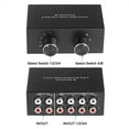 thumbnail image 2 of Audio Switcher Two-Way RCA Switch Splitter Audio Sharing Active Speakers Swither, 2 of 10