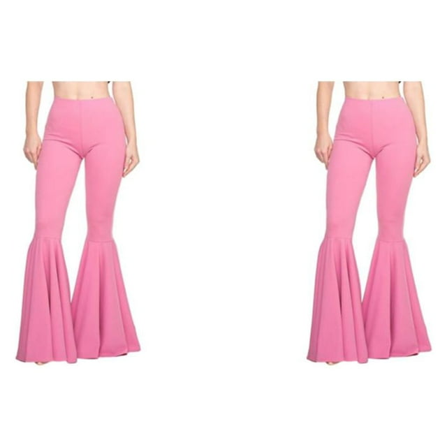Guardoinrt Pantalon Taille Haute Femme Évasé Respirant Léger Confortable Rose G 2ensemble
