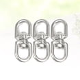 thumbnail image 6 of Oraceous 3pcs 304 Stainless Steel Smooth Hanging Basket Spinners Swivel Hook Silver, 6 of 10