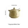 thumbnail image 3 of Qeeadeea/European Style Sugar Bowl With Ceramic Spoon, (400ml/14oz)Sugar Container, Sugar Bowls For Countertop, Salt Container With Spoon-grey-400ml/14oz, 3 of 6