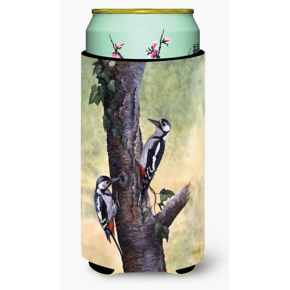 Carolines Treasures BDBA0335TBC Woodpeckers by Daphne Baxter Tall Boy Beverage Insulator Hugger  Tall Boy multicolor