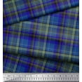 thumbnail image 3 of Soimoi Cotton Duck Fabric Plaid Check Printed Fabric 1 Yard 42 Inch Wide, 3 of 3
