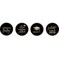thumbnail image 2 of Darling Souvenir &nbsp;chocolate&nbsp;Candy Party Favor Graduation Theme Stickers 190 Pcs-Black & Golden, 2 of 2