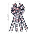 thumbnail image 2 of 4th of July Patriotic Decorations, 4th Of July Decor Bow for Wreath Gnomes Ornaments Tree Topper Bows for Patriotism Independence Day Memorial Day Veterans Day Front Door Indoor Outdoor Decor, 2 of 6