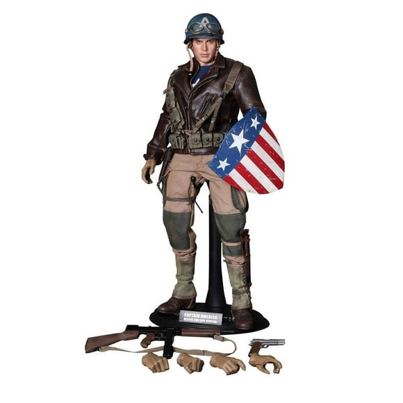 Figure Hot Toys MMS180 - Marvel Comics - Captain America : The First Avenger - Captain America Rescue Uniform Version