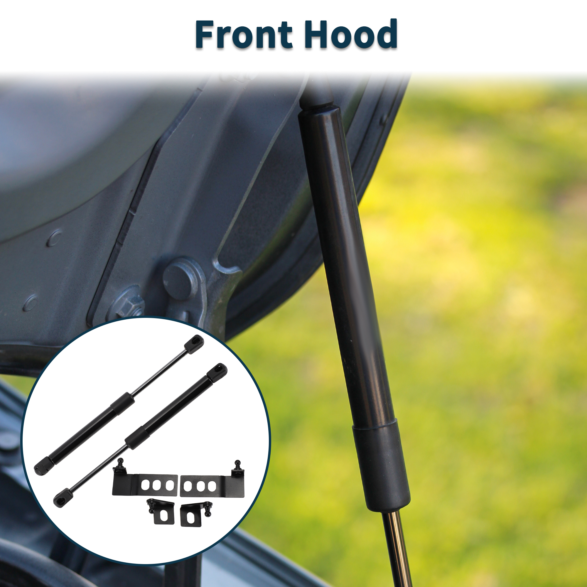 Unique Bargains 2Pcs Lift Supports for Toyota Corolla Cross 2022-2024 Front Hood