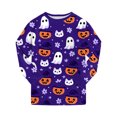 thumbnail image 4 of Leey-World Halloween Pjs Kids Toddler Girls Boys Halloween Pajamas Pumpkin Ghost Print Sleepwear Kids Halloween Pjs Sets, 4 of 9