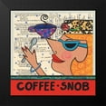 thumbnail image 2 of Kline, Susan 12x12 Black Modern Framed Museum Art Print Titled - Coffee Snob, 2 of 5