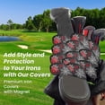 thumbnail image 6 of Iron Head Covers for Golf Clubs 12 Piece Set Synthetic Leather Deluxe Club Headcover Universal Fit Main Iron Clubs Gift for Golfer, 6 of 7