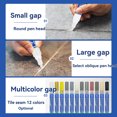 thumbnail image 3 of "6-Pack Premium Grout Renewal Markers - 3.0mm Fine Tip Water-Based Ink for Tile Restoration (142mm Length, Permanent Gray)", 3 of 6