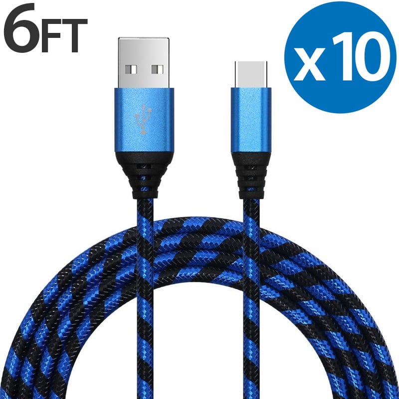 Type C Charger Fast Charging Cable USB-C Type-C 3.1 Data Charger Cable Cord Samsung Galaxy S10+ S9 S8 Plus Galaxy Note 8 9 Nexus 5X 6P OnePlus 2 LG