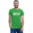 thumbnail image 3 of Men's Irish Letters Tee Soft Ring-Spun Cotton Heather Green, Medium, 3 of 3