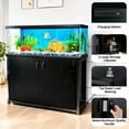 thumbnail image 4 of TC-HOMENY 55-75 Gallon Aquarium/Fish Tank Stand with Cabinet and Charging Station/Power Outlets, Black, 4 of 9