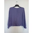 thumbnail image 2 of MSRP $70 Alfani Tie-Neck Top Corsican Purple Size Small, 2 of 2