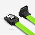 thumbnail image 7 of Bailink 3 PACK SATA Cable III 3 Pack 90 Degree Straight to Right Angle 6Gbps HDD SDD SATA Nylon Braided Data Cable with Locking Latch 50cm 19.68 Inch for SATA HDD, SSD, CD Driver, CD Writer, Green, 7 of 7