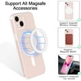 thumbnail image 4 of Magnetic Case for iPhone 14 6.1 inch, Wireless Charging Clear Case Non-Yellowing Phone Case with Built-in Magnet Compatible with MagSafe Faster Charging Slim Fit Soft Cover - Transparent, 4 of 20