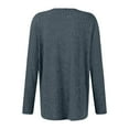 thumbnail image 4 of BDPORKAS Women's Lightweight Sweater Fall Pullover Blouses Casual Long Sleeve Tunic Tops Crewneck Stretch Shirts Dark Blue XXL, 4 of 4