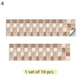 thumbnail image 2 of Gwong Decoración hogareña 10pcs 3D engrosado autoadhesivo mosaico de mosaico espalda de cocina calcomanía de la pared etiqueta de la pared Gwong 21052653, 2 of 7