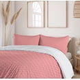 thumbnail image 5 of Ambesonne Abstract Duvet Cover Sets, Vintage Streaks Pattern, 2-Queen, Coral and Blush, 5 of 6