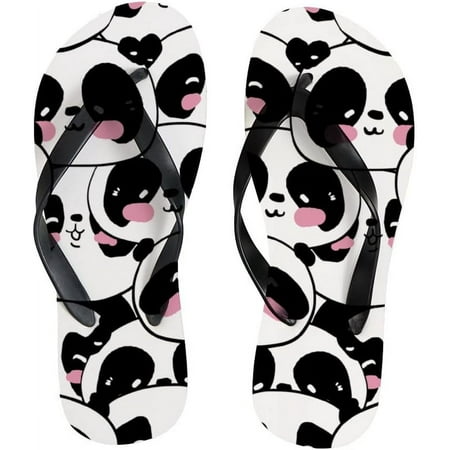 

Dreamtimes Women Flip Flops Slippers Cute Cartoon Panda Animals Sandals for Beach Summer Shower Men Boy Girl Kid