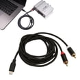 thumbnail image 1 of Macho Tipo C A 2RCA Cable Masculino Hifi Cable de Sonido de Sonido Chapado en Oro Estereo para la Tableta Telebia Altavoz de Radio, 1 of 7