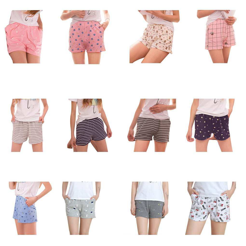 Summer Sleep Bottoms Cotton Pajama Shorts Women s Loose shorts girls Elastic Pajama Pants