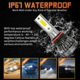 thumbnail image 5 of For Toyota Corolla 2001 2002 2003 2004 White LED Headlight High Low Beam + Fog Light Bulbs Combo, 5 of 9