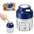 thumbnail image 3 of 2026 New Portable Garlic Chopper, Wireless Mini Electric Garlic Grinder and Veggie Chopper, Rechargeable 250ml 4-Blade Food Processor for Meat, Vegetables, and Onions, Cordless Kitchen Gadget, 3 of 10