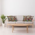 thumbnail image 3 of Ambesonne Garden Throw Pillow Cover 4 Pack, Colorful Ornate Leaves, 20", Multicolor, 3 of 5