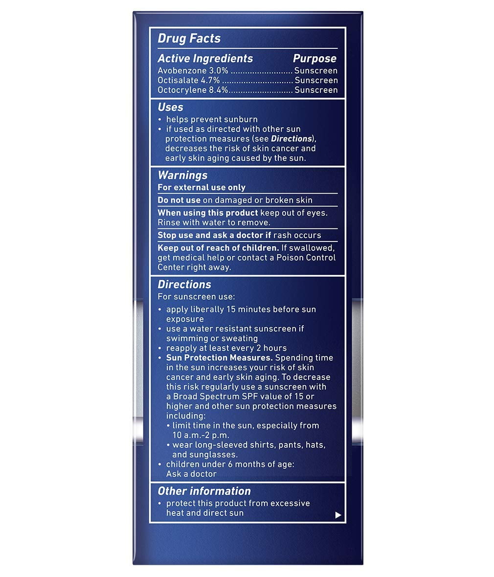 4 Pack NIVEA Men Maximum Hydration Protective Lotion SPF 15, 2.5 Fluid Ounce