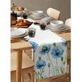 thumbnail image 2 of Table Runner Blue Poppy Table Decoration for Kitchen Dinning Spring Flowers Table Decoration for Indoor Outdoor Party Wedding Decor 13x72 Inch, 2 of 7