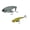 A,B, variant on 2 Pcs Metal VIB Blade Bait Fishing Lures 3D Red Eyes Hard Adjustable Action Spoon Lures for Bass Trout Walleye Blackfish Saltwater Freshwater Ice Fishing Gear, 1.92"