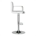 thumbnail image 3 of Furniture of America Reiley Metal Adjustable Barstool in White (Set of 2), 3 of 13
