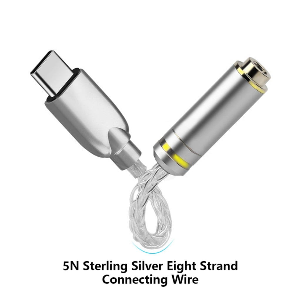 USB Type C to 3.5mm/2.5mm/4.4mm Sound Interfaces ALC5686 HiFi Headphone Amplifiers Digital Decoding Earphone Converter