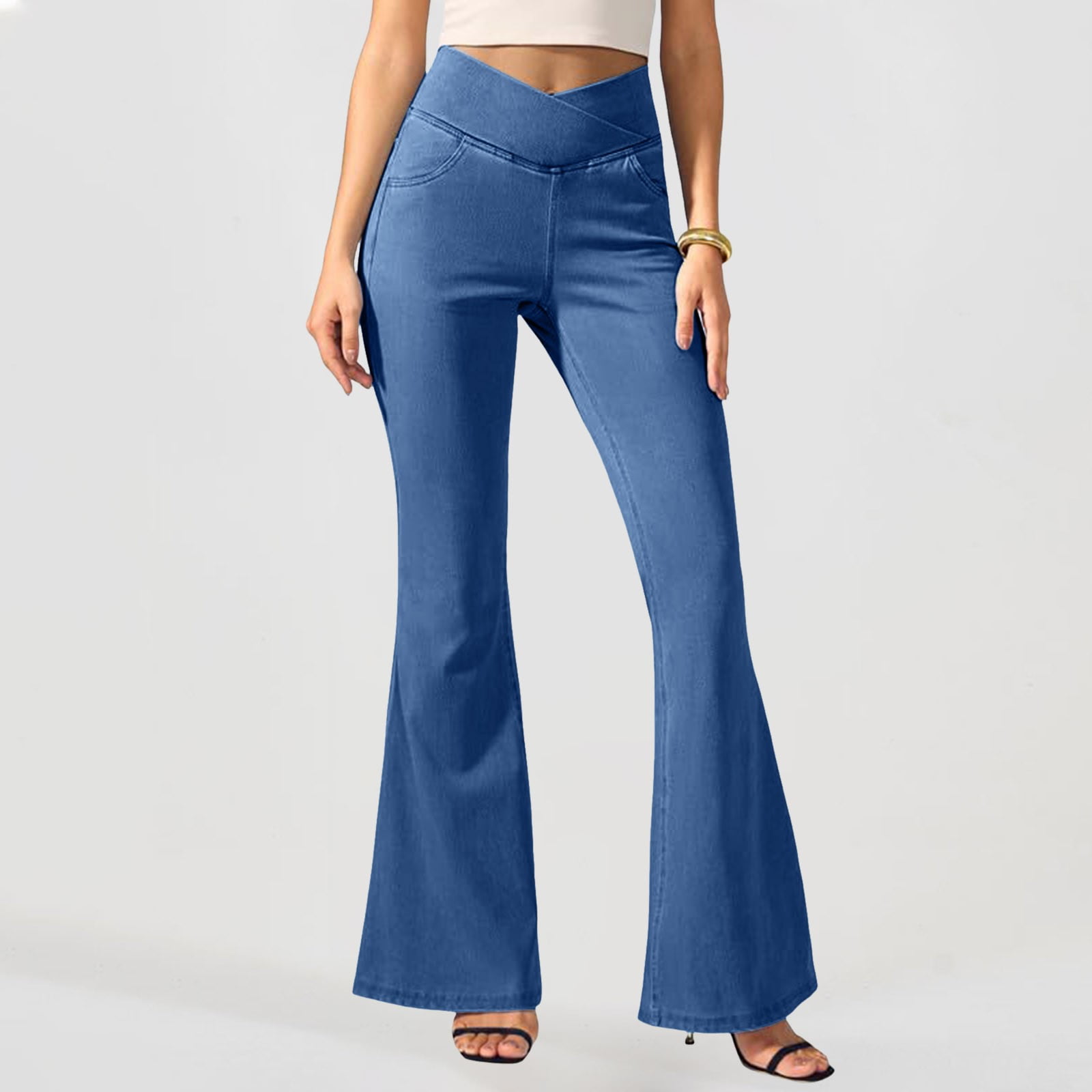 TINZ Jeans For Women High Business Casual Pants for Women Beach