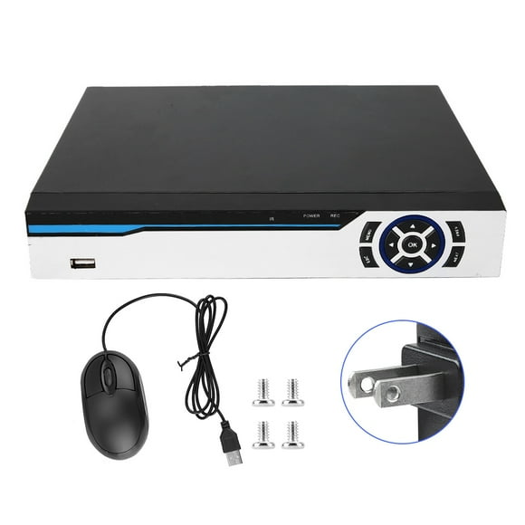 Grabador de video en red CCTV NVR 8 canales disco duro 5 MP/4 MP/1080P/720P 100-240 V enchufe estadounidense ONVIF
