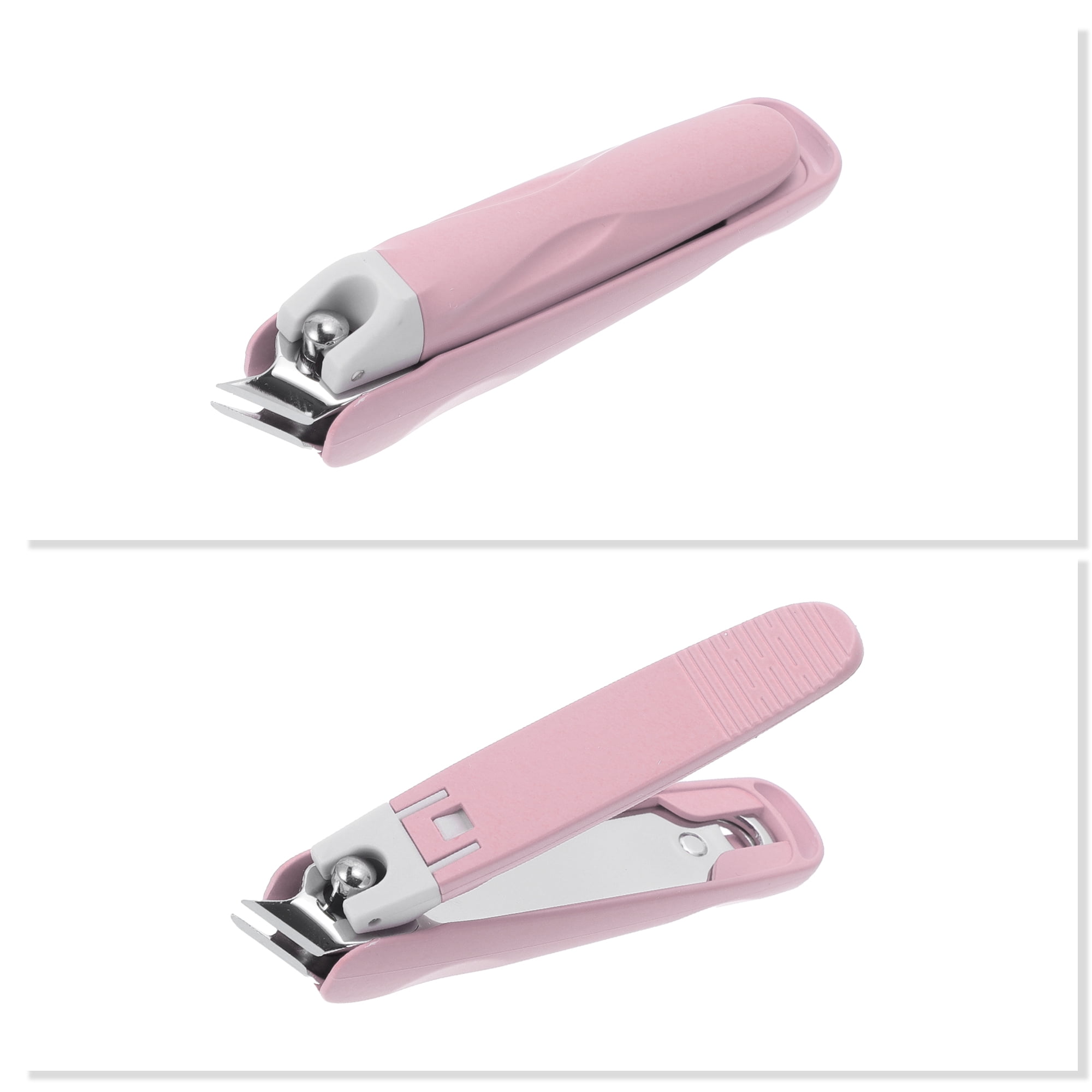 Unique Bargains 1pc Anti-splash Nail Clippers for Easy Nail Trimming Pink Small