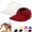 Red, variant on WCJM 2 Pack UPF 50 Sun Visor Hat for Women Wide Brim Lightweight Foldable Ponytail Cap for Summer Beach Running Cycling
