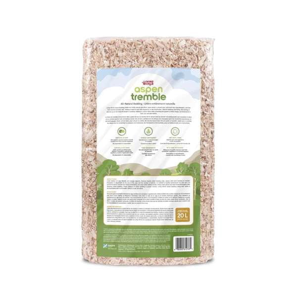 Living World Small Animal Bedding & Litter, Aspen Shavings, 20 L