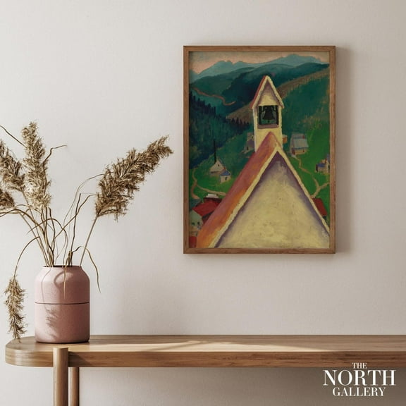 PosterArt Georgia O'Keeffe, Church Bell Ward 1917 Poster, Fine Art Poster, Modern Wall Art, Housewarming Gift, Size 8x12 UNFFRAMED
