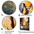 thumbnail image 3 of Designart "Kangaroo'S Oasis Among Eucalyptus Flowers" Animals Kangaroo Canvas Art Print, 3 of 7