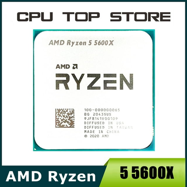 Ryzen 5 5600X R5 5600X 3.7GHz Processeur CPU Six Cœurs 12 Fils 7NM 65W L332M Socket AM4