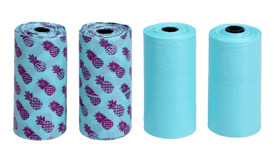 Kennel Club Colorful Dog Waste Bags - Assorted Designs, Easy to Carry, 4-Roll 2 Pack Convenient Quick Pick Up