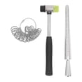 thumbnail image 2 of Ring Sizing Stick,  Edges Ring Sizer Measuring Tool Soft Tip Hammer Quickly Calculate Aluminum Alloy Mandrel Protective 4 Sizes  For Jewelry, 2 of 8