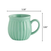 The Pioneer Woman Colette 12-Ounce Stoneware Mugs, Green, Set of 4