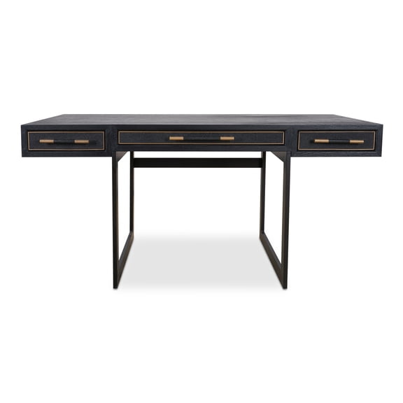 Moe's Home Collection Mako Desk Faux Leather Black