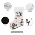 thumbnail image 3 of Christmas Penguins Leaves Large Size Christmas Stockings Xmas Stocking Holiday Party Decorations, 3 of 8