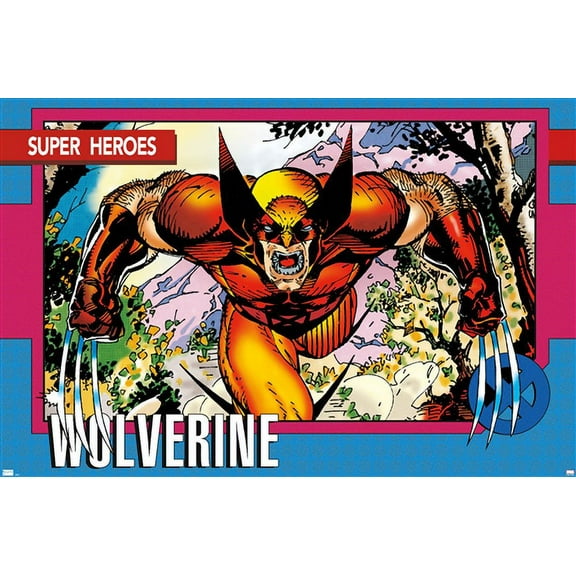 Marvel Comics - Wolverine - Trading Card Wall Poster, 22.375" x 34"